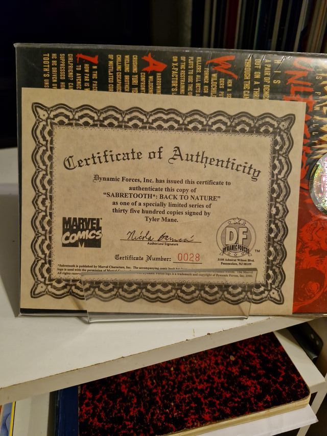 SABRETOOTH EDICIÓN NUMERADA Y FIRMADO TYLER MANE