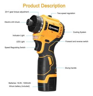 Taladro Atornillador J&M Motor Brushless Ref 422MC