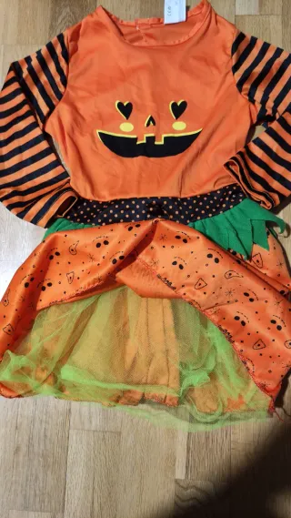 Disfraz Calabaza Halloween Talla 3-4