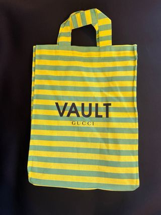 Borsa shopping bag Gucci Vault righe