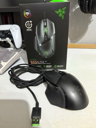 Ratón Razer Basilisk v2 Negro/Verde