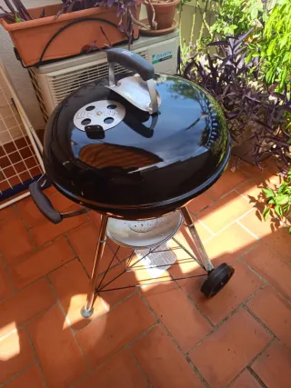 Barbacoa Weber Negra y Plateada