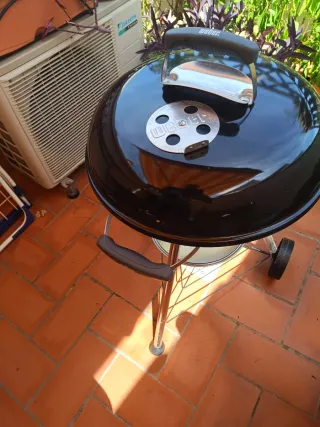 Barbacoa Weber Negra y Plateada
