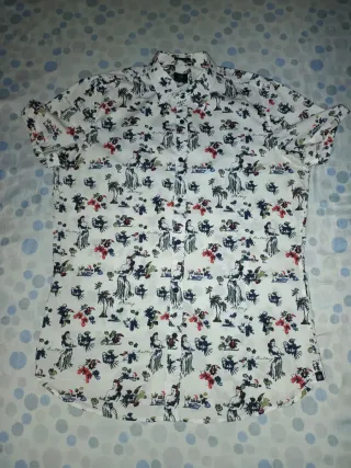 Camisa Hawaiana Estampada