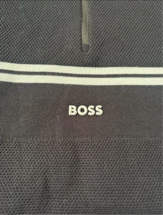 Jersey Hugo Boss Negro Media Cremallera