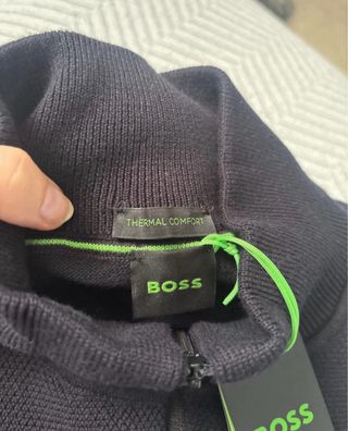 Jersey Hugo Boss Negro Media Cremallera