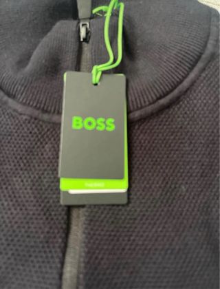Jersey Hugo Boss Negro Media Cremallera
