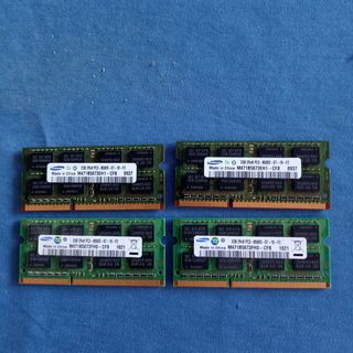 4 Memorias 2GB DDR3 SODIMM RAM para portátil