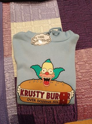 Sudadera Krusty Burguer Primark Talla S