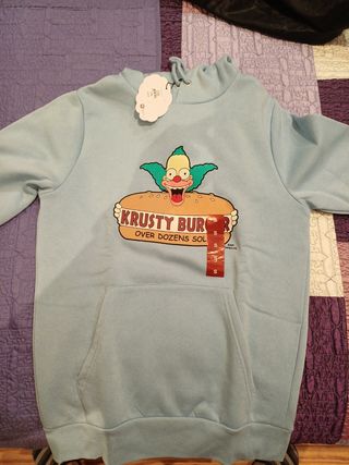 Sudadera Krusty Burguer Primark Talla S