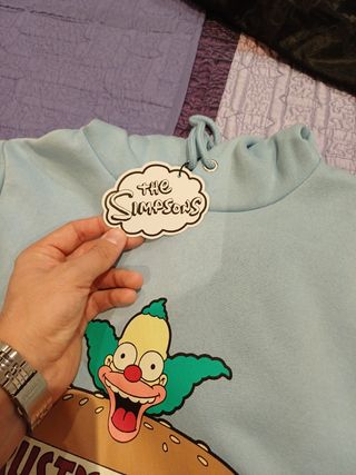 Sudadera Krusty Burguer Primark Talla S
