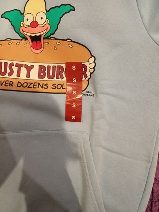 Sudadera Krusty Burguer Primark Talla S