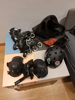 Patines en línea y protecciones