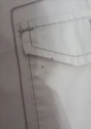 Pantalone cargo bianchi corti vintage