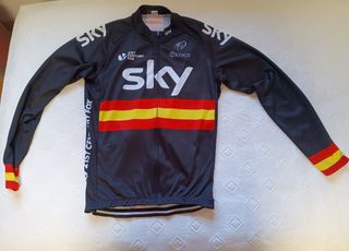 Maillot Ciclismo Sky, talla L. Manga Larga