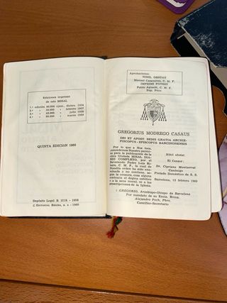 Misal diario devocionario antiguo