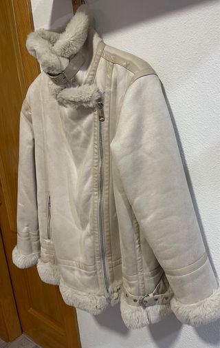 Chaqueta aviador mujer forro Borg