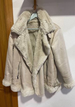 Chaqueta aviador mujer forro Borg