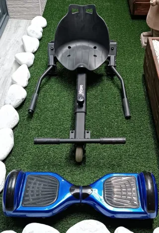 Hoverboard Azul + Asiento Go-Kart
