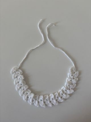 Collar Crochet Blanco