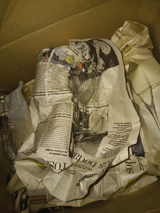 Juego de copas de cristal