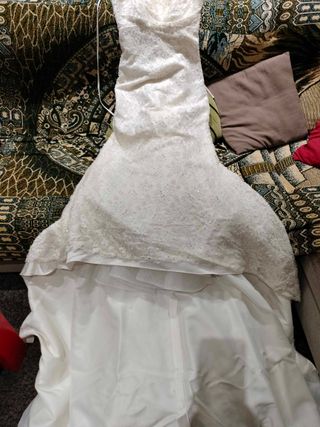 Vestido de Novia Encaje y Pedrería
