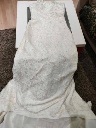 Vestido de Novia Encaje y Pedrería