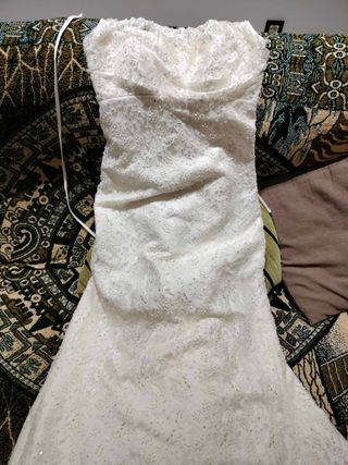 Vestido de Novia Encaje y Pedrería