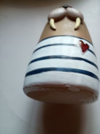Morsa decorativa marinera resina