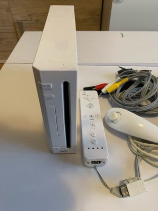 Consola Wii Blanca Completa + Mando