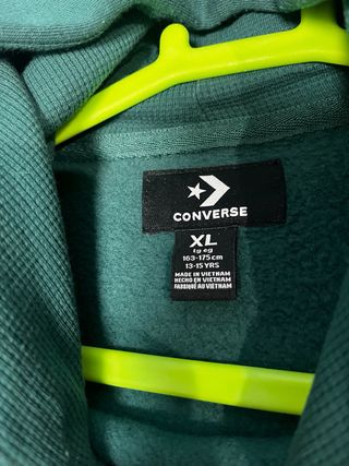 Sudadera Converse con capucha verde