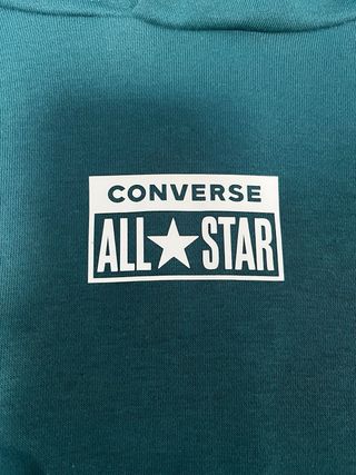 Sudadera Converse con capucha verde