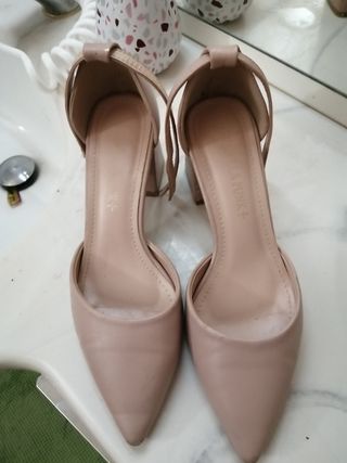 Scarpe donna pelle beige