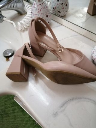 Scarpe donna pelle beige