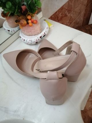 Scarpe donna pelle beige