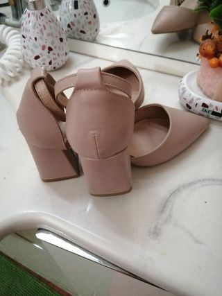 Scarpe donna pelle beige