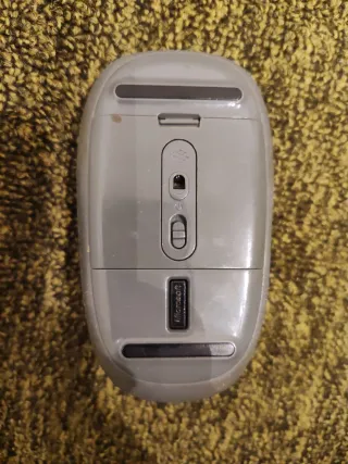 Mouse Wireless Microsoft Bianco Grigio