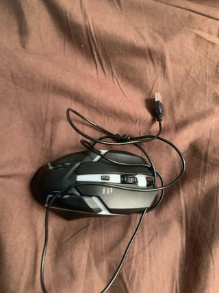 Ratón Gaming USB Negro y Blanco