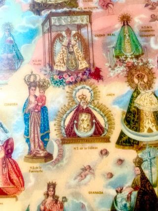 Mapa Mariano España. Todas las vírgenes. Años 30