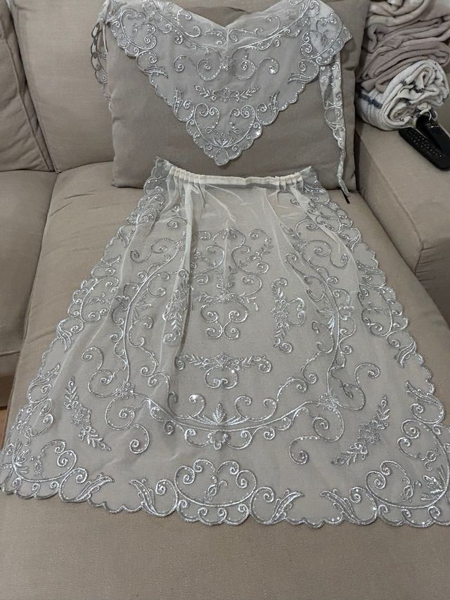 Manteletas Fallera Plata