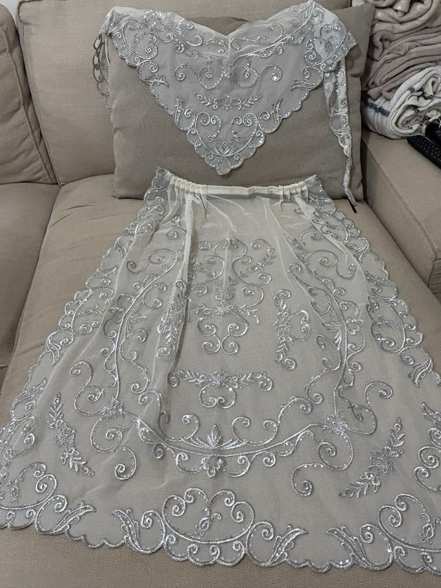 Manteletas Fallera Plata