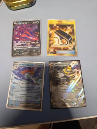 Carte Pokemon: Melmetal, Quaquaval, Kyogre, Arbitr