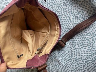 Bolso bandolera rosa simil piel