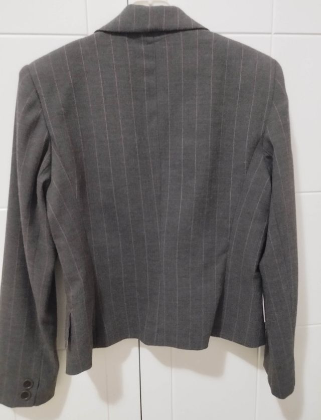 Giacca Sinequanone donna marrone a righe rosa Tg S