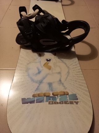 Tabla Snowboard con Fijaciones