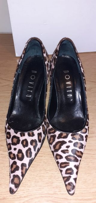 Scarpe tacco leopardate donna n.35