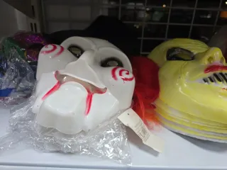 Máscaras Halloween Payaso y Calavera