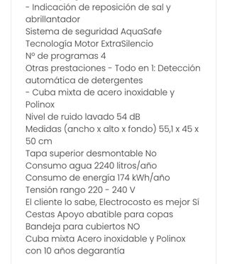 Lavavajillas Compacto Balay 3VK311BC Blanco