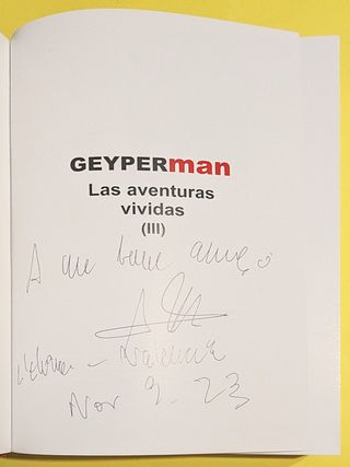 Libro Geyperman: Las aventuras vividas (III)