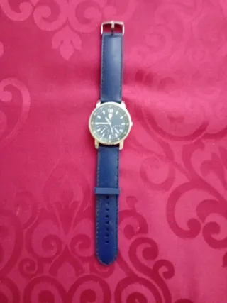 Reloj de Pulsera Acero Inoxidable Azul Plateado